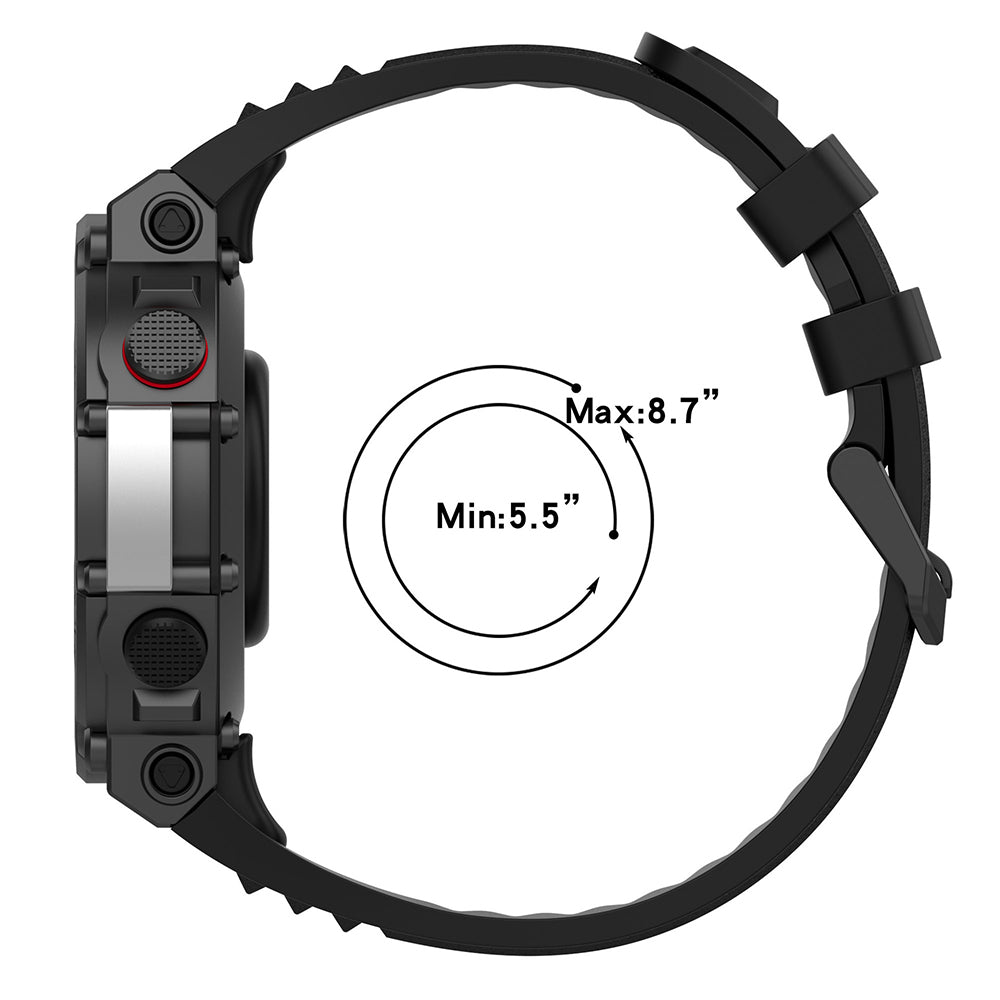 Correa Techsuit W067 para Amazfit T-Rex 2, Negra