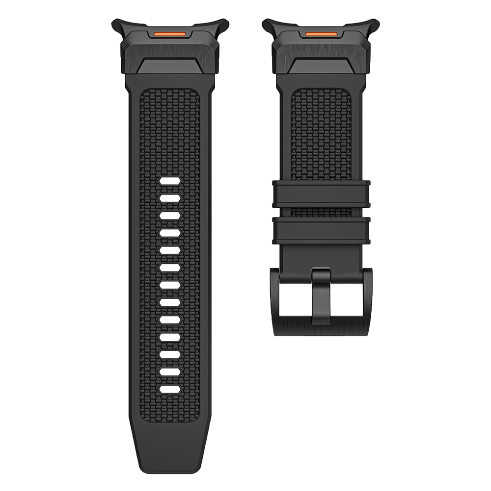 Correa Techsuit W068 para Samsung Galaxy Watch Ultra, Blanca Plateada