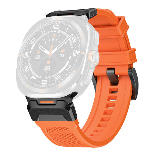 Correa Techsuit W068 para Samsung Galaxy Watch Ultra, Naranja Negra