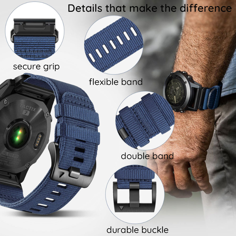 Correa Techsuit W070 para Garmin Instinct / Approach / Fenix Watch Series, 20mm, Naranja