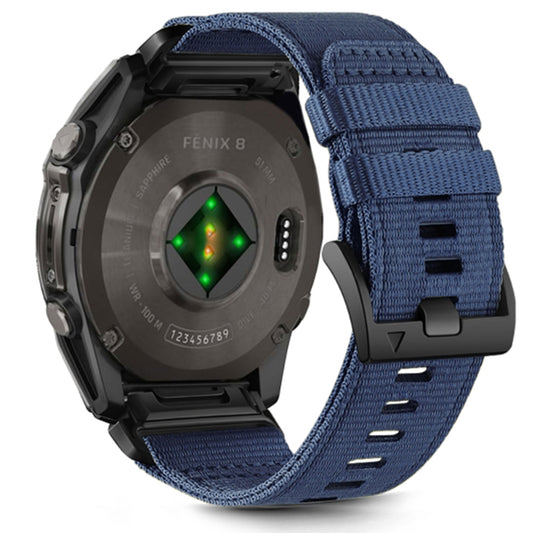 Correa Techsuit W070 para Garmin Watch Fenix / Forerunner / Approach Series, 22mm, Azul Marino