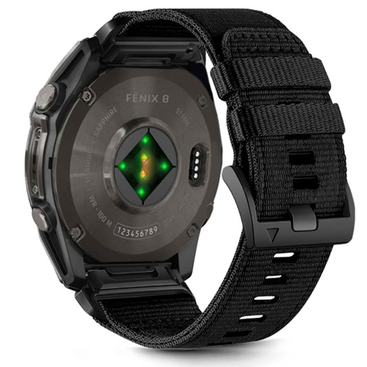 Correa Techsuit W070 para Garmin Watch Fenix / Forerunner / Approach Series, 22mm, Negra