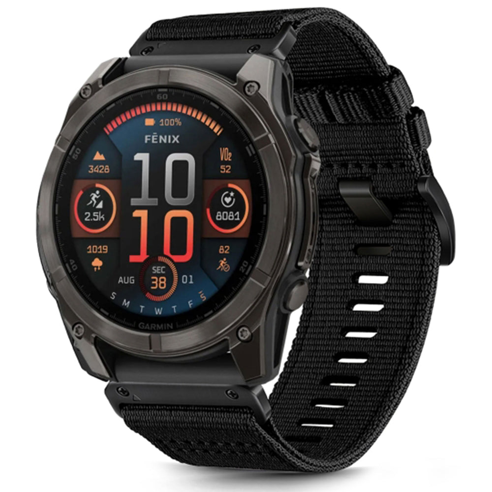 Correa Techsuit W070 para Garmin Watch Fenix / Forerunner / Approach Series, 22mm, Negra