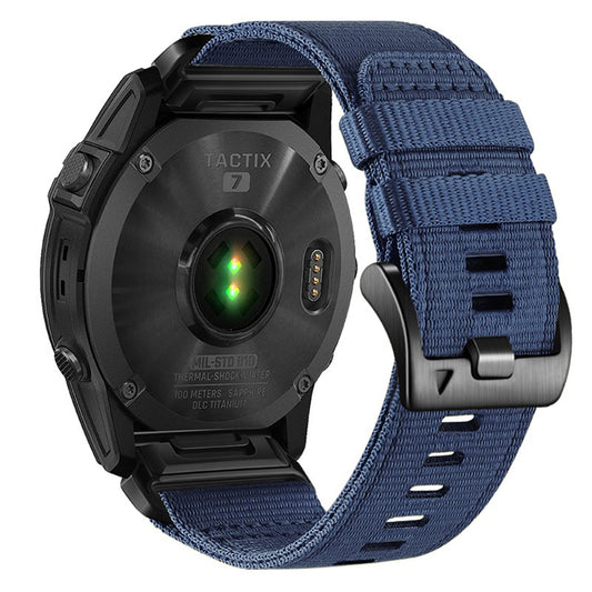 Correa Techsuit W070 para Garmin Watch Fenix Series, 26mm, Azul Marino.