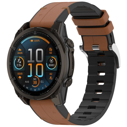 Correa Techsuit W071 para Garmin Watch Fenix / Forerunner Series, 22mm, Marrón