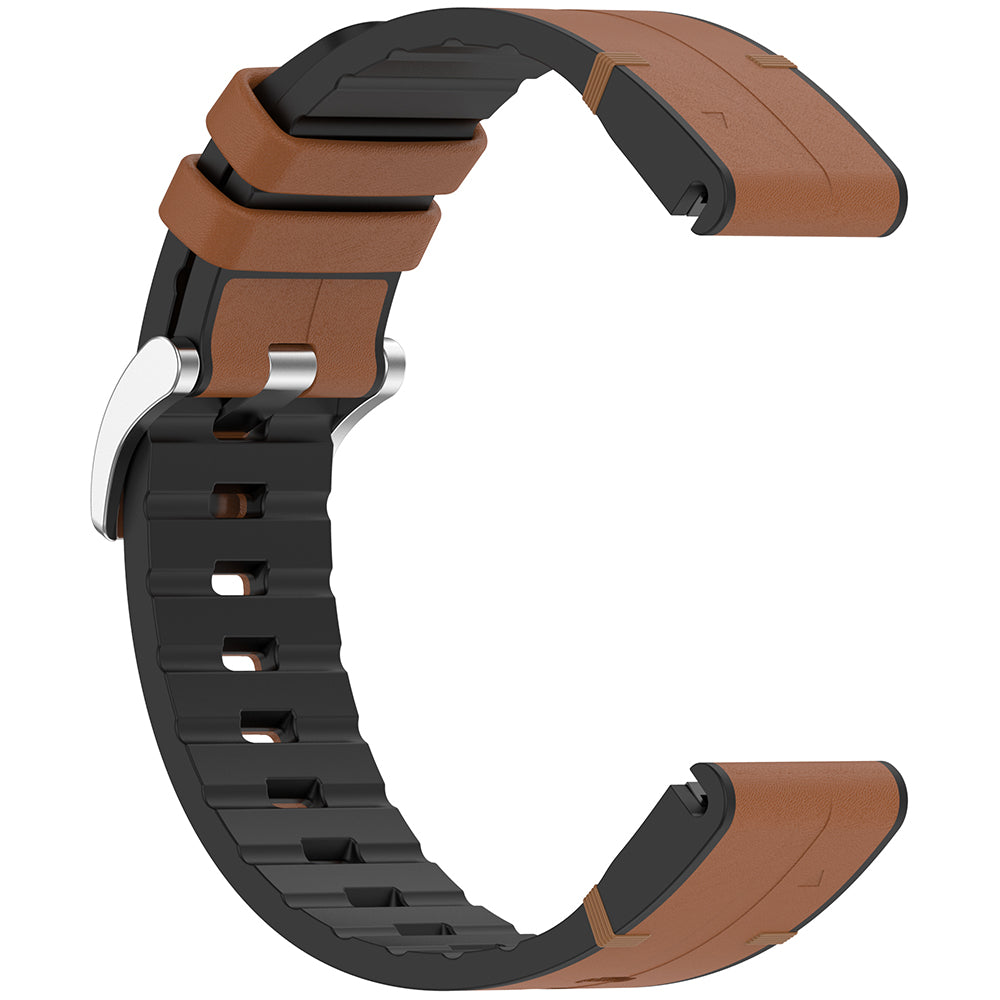 Correa Techsuit W071 para Garmin Watch Fenix / Forerunner Series, 22mm, Marrón