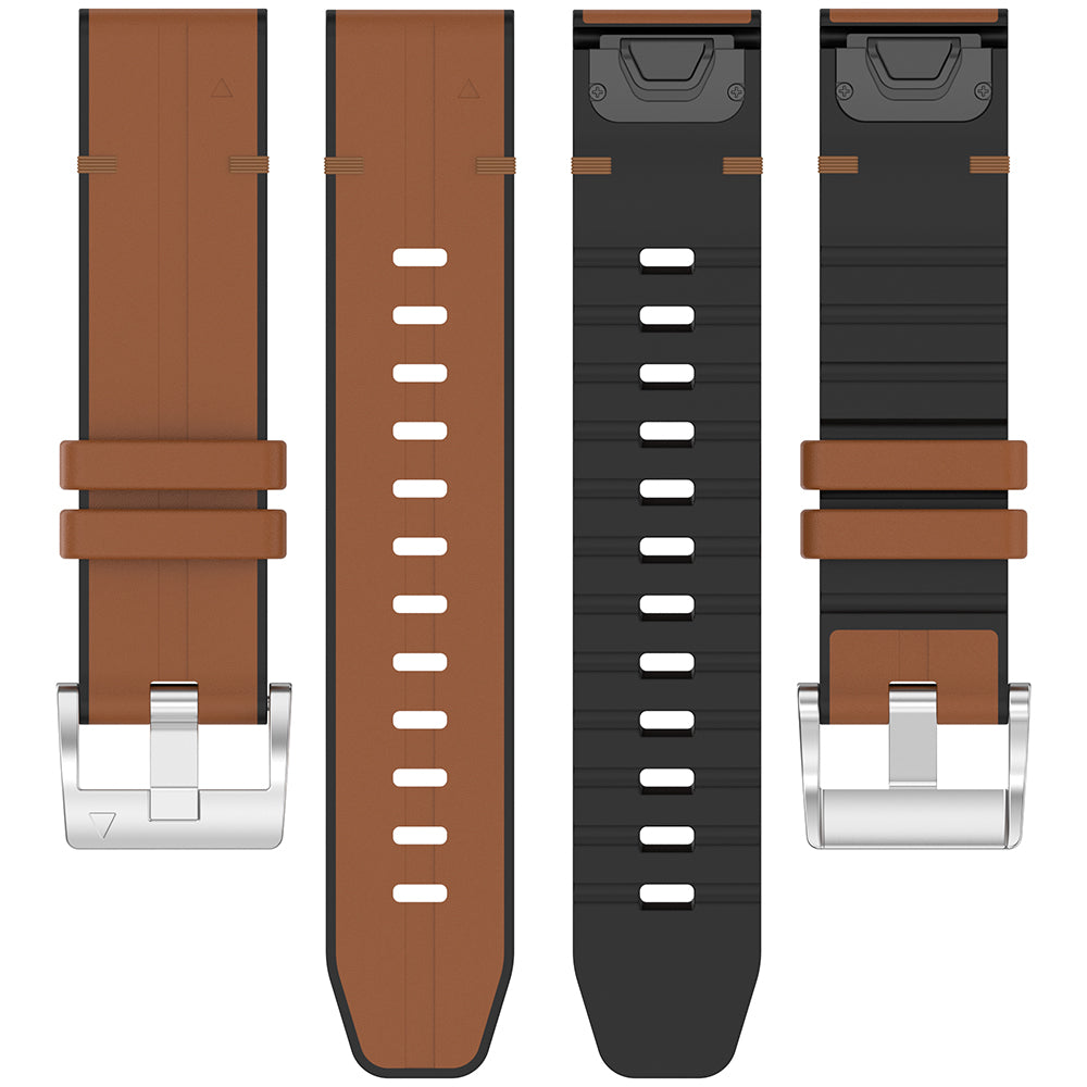Correa Techsuit W071 para Garmin Watch Fenix / Forerunner Series, 22mm, Marrón