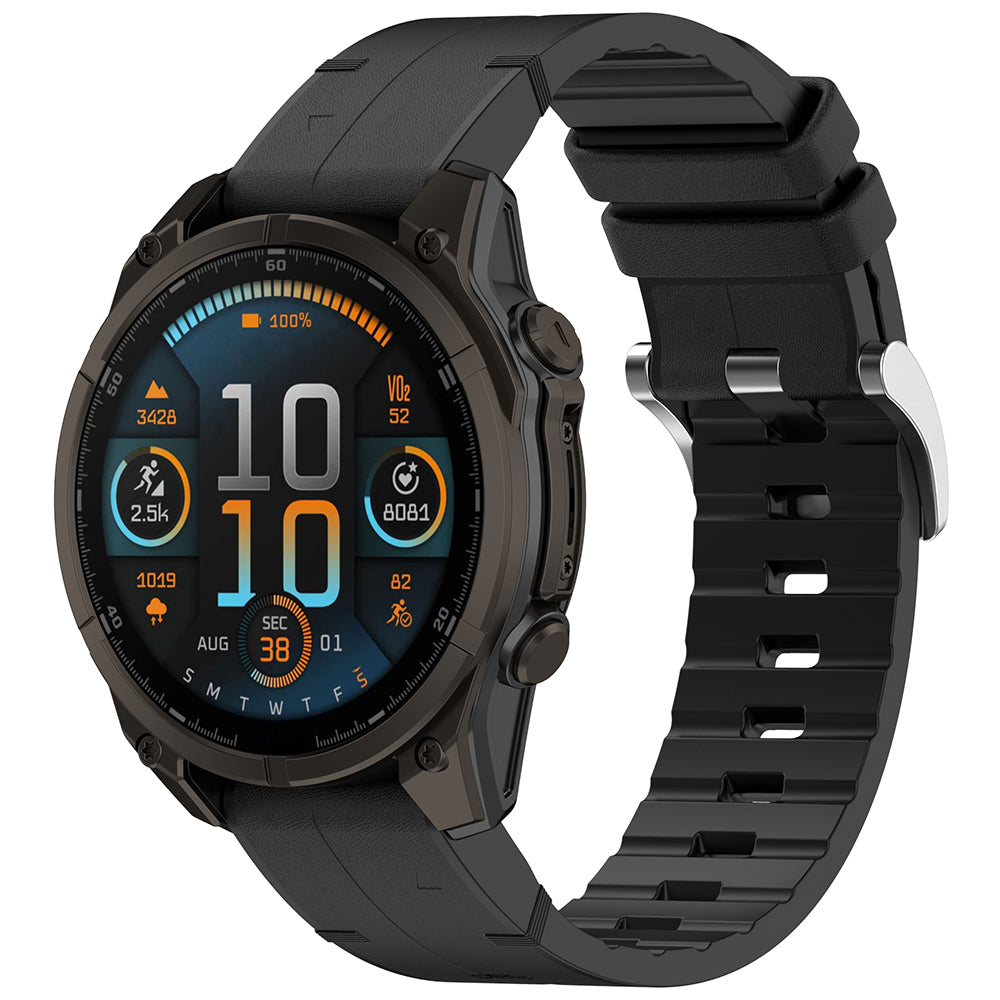 Correa Techsuit W071 para Garmin Watch Fenix / Forerunner Series, 22mm, Negra.
