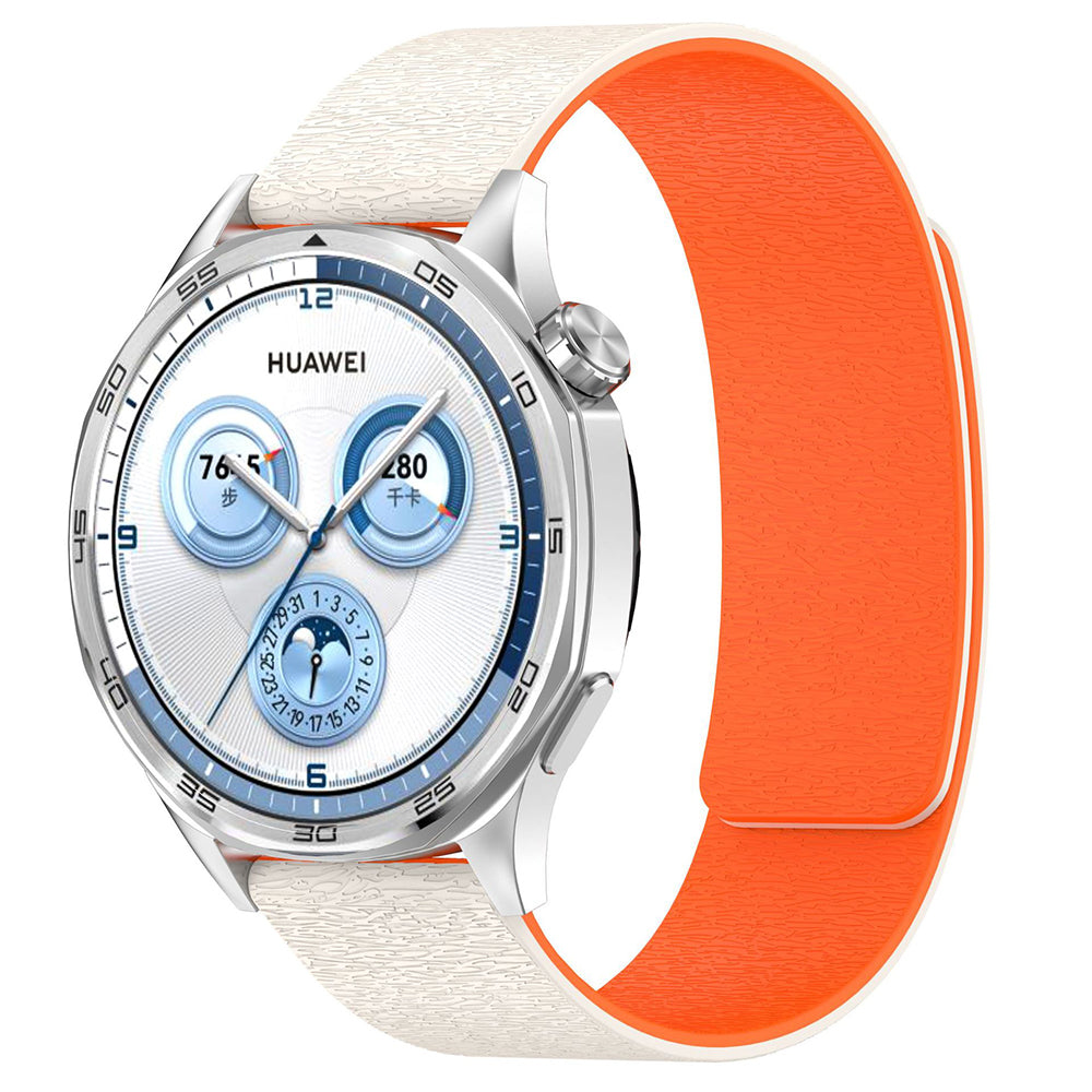 Correa Techsuit W074 para Samsung Galaxy Watch Series, 20mm, Beige Naranja