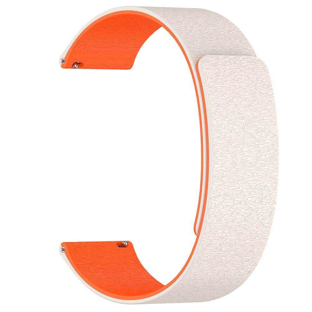 Correa Techsuit W074 para Samsung Galaxy Watch Series, 22mm, Beige Naranja