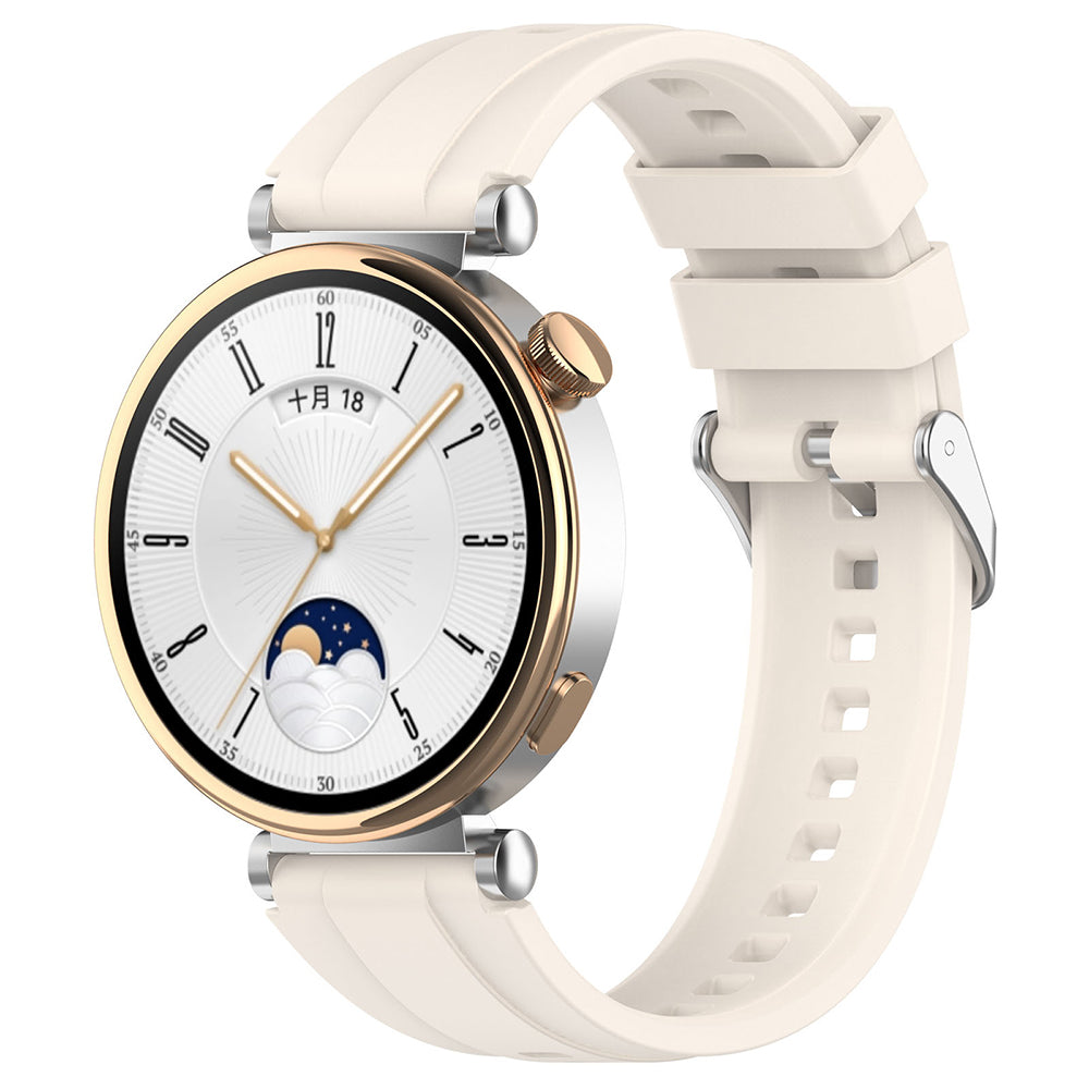 Correa Techsuit W075 para Huawei Watch / Garmin Watch Series, 18mm, Beige
