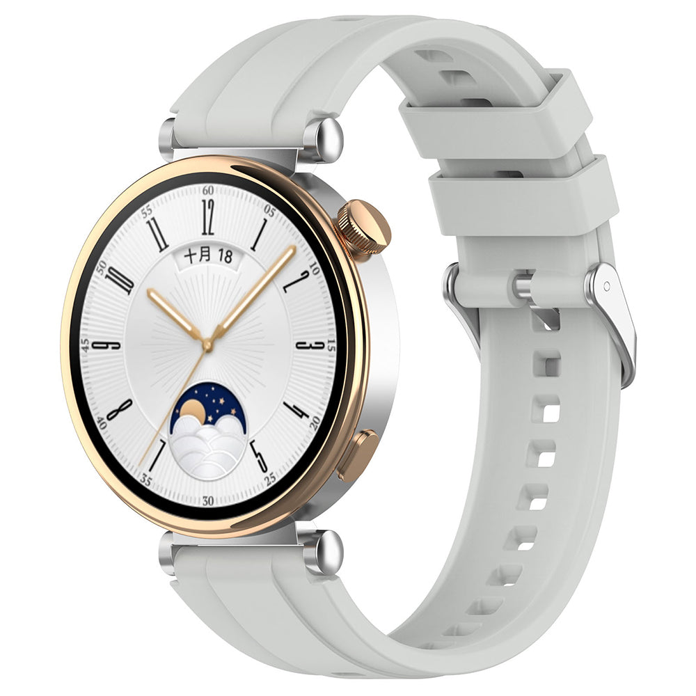 Correa Techsuit W075 para Huawei Watch / Garmin Watch Series, 18mm, Gris