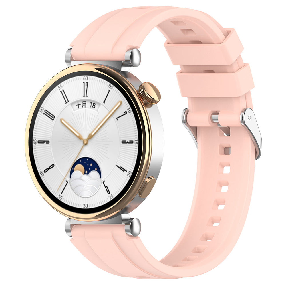 Correa Techsuit W075 para Huawei Watch / Garmin Watch Series, 18mm, Rosa.