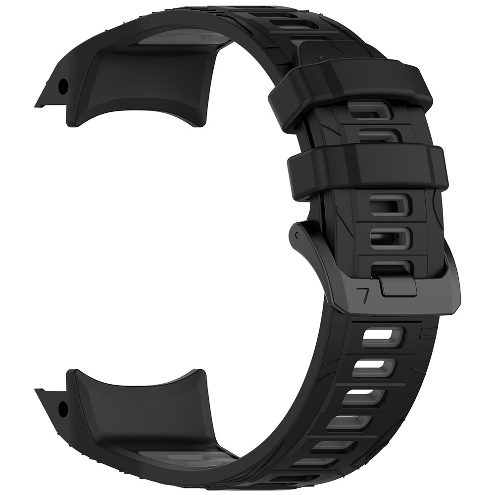 Correa Techsuit W077 para Garmin Instinct 3 45mm Solar / Instinct 3 45mm, Negra Gris
