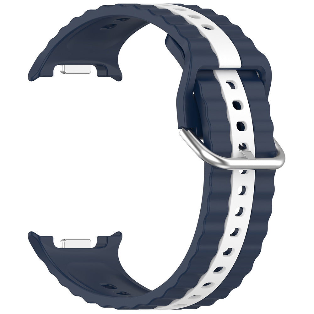 Correa Techsuit W078 para Samsung Galaxy Watch 8 Classic / Watch8 44mm / Watch 8 40mm, Azul Marino