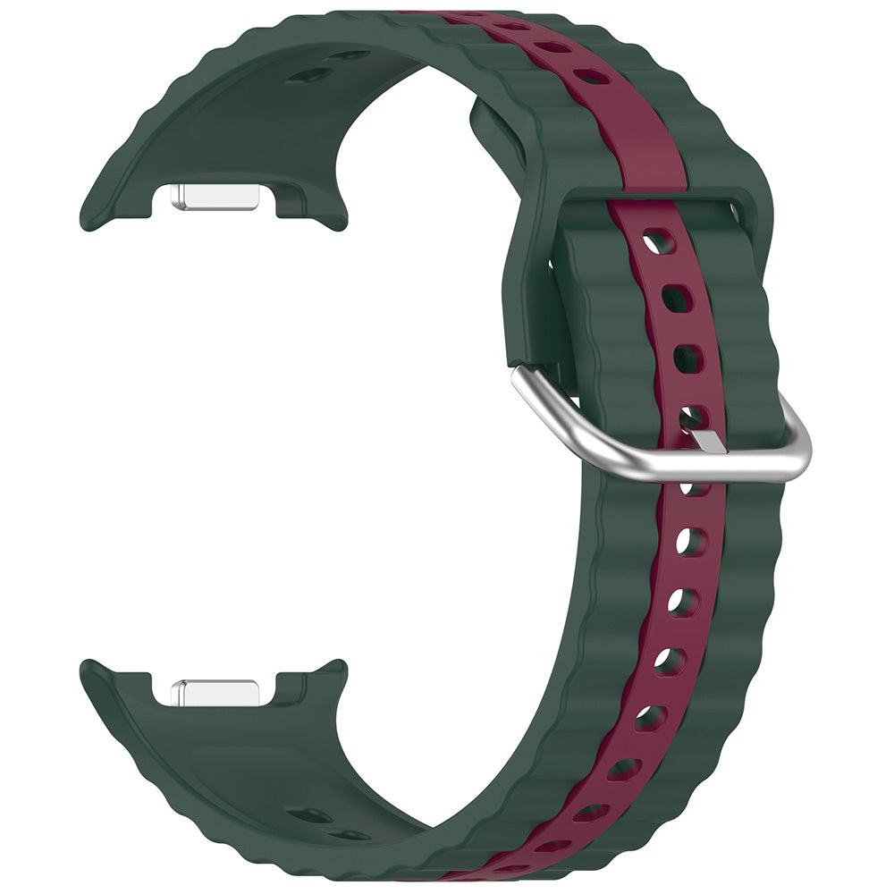 Correa Techsuit W078 para Samsung Galaxy Watch8 / Serie Watch8 Classic, Verde Oscuro