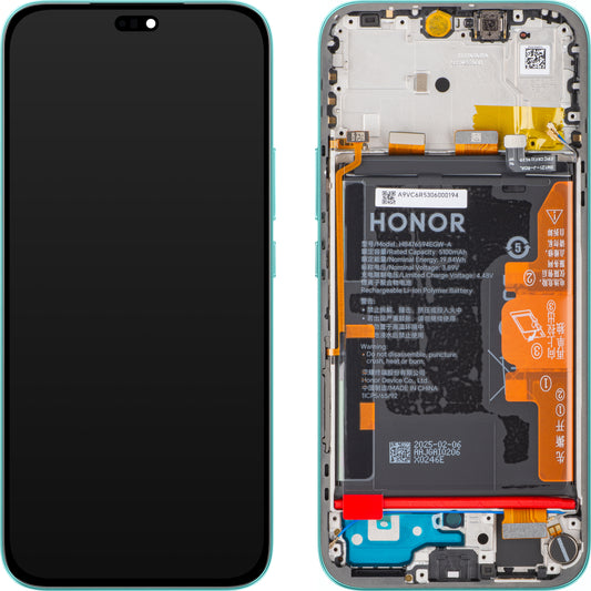 Pantalla con Touchscreen Honor 400 Lite, con Marco y Batería, Verde (Marrs Green), Service Pack 0235ANTB