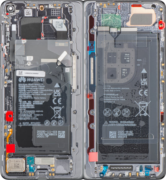 Pantalla con Touchscreen Huawei Mate X7, con Marco y Batería, Gris, Service Pack 02357JRM