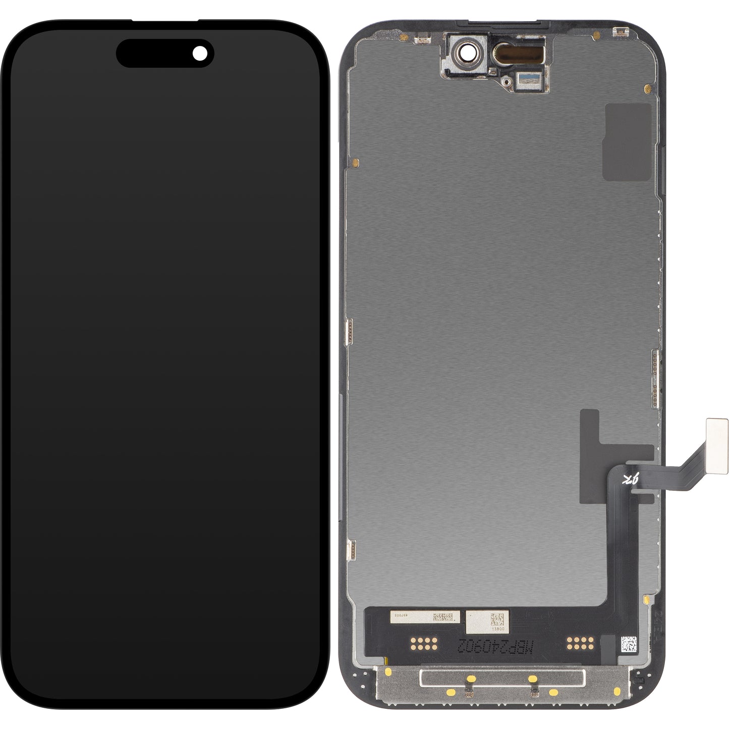 JK Pantalla Táctil para Apple iPhone 15, con Marco, Versión LCD In-Cell, Negro