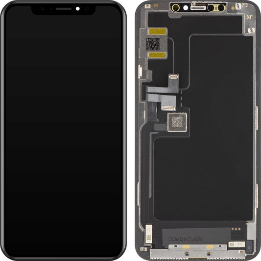Pantalla táctil JK para Apple iPhone 11 Pro Max, con marco, versión OLED, negro