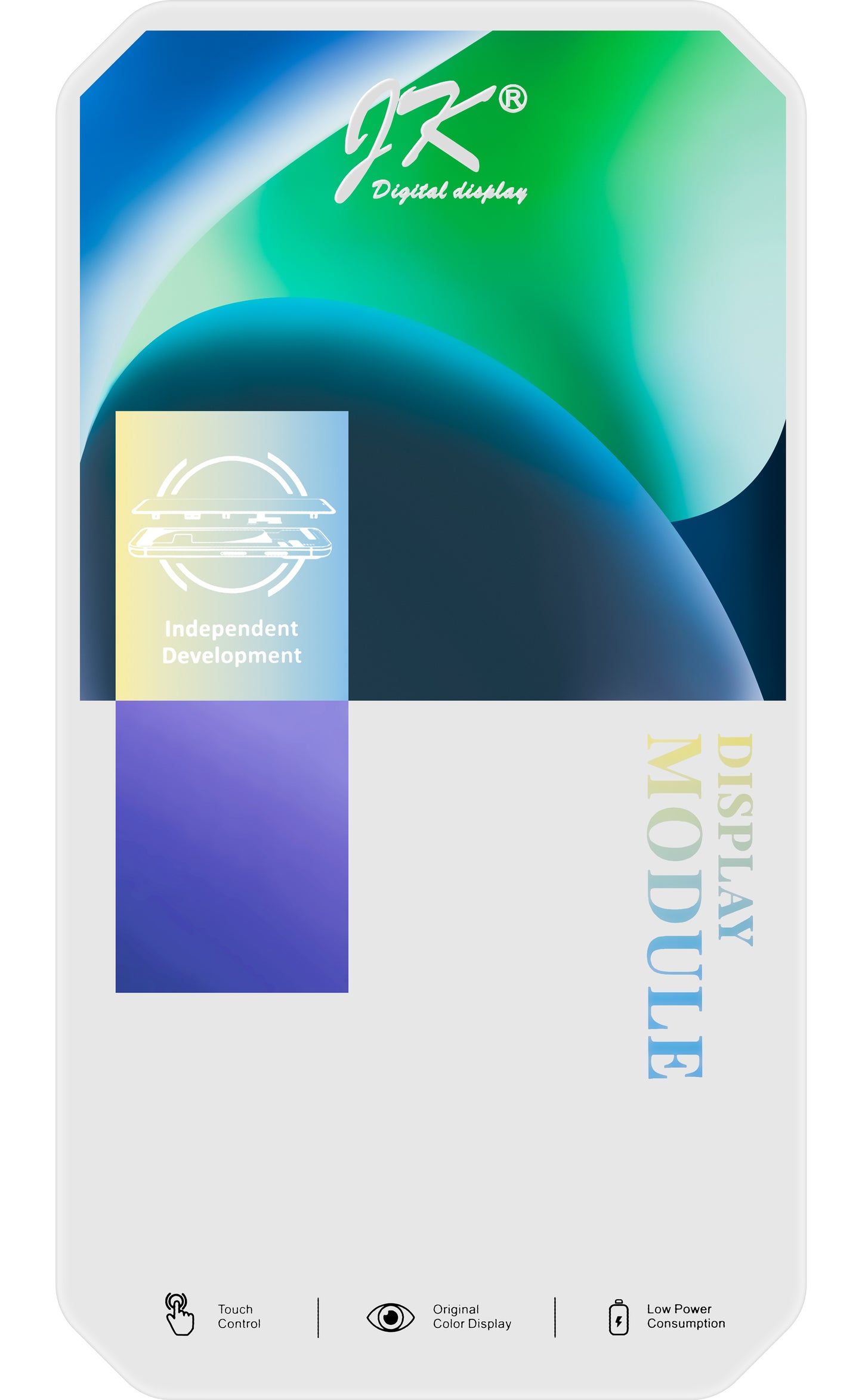 JK Pantalla Táctil para Apple iPhone 15, con Marco, Versión LCD In-Cell, Negro