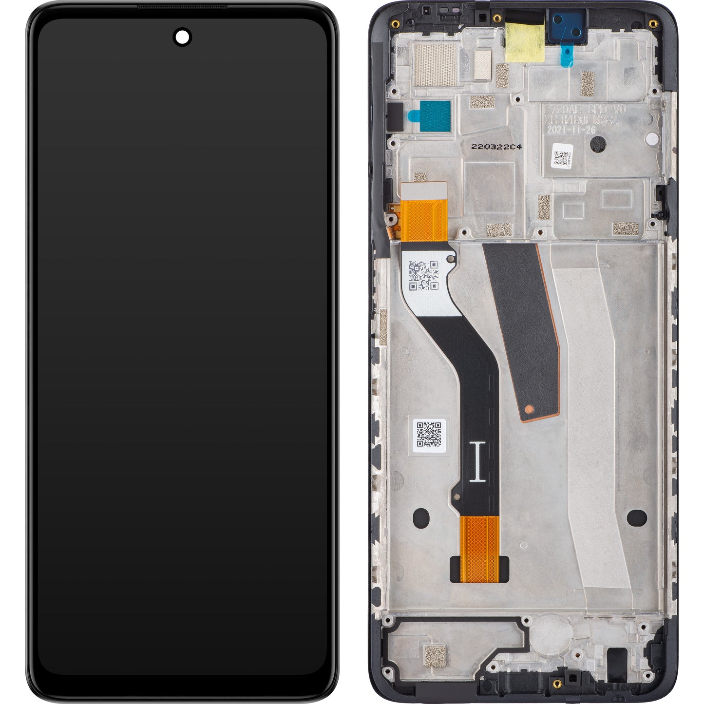 Motorola Moto Moto G51 5G Pantalla Táctil, con Marco, Negro, Service Pack 5D68C20028