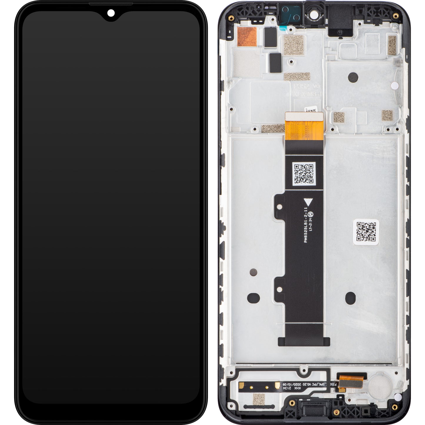 Motorola Moto Moto G20 Pantalla Táctil, con Marco, Negro, Service Pack 5D68C18521