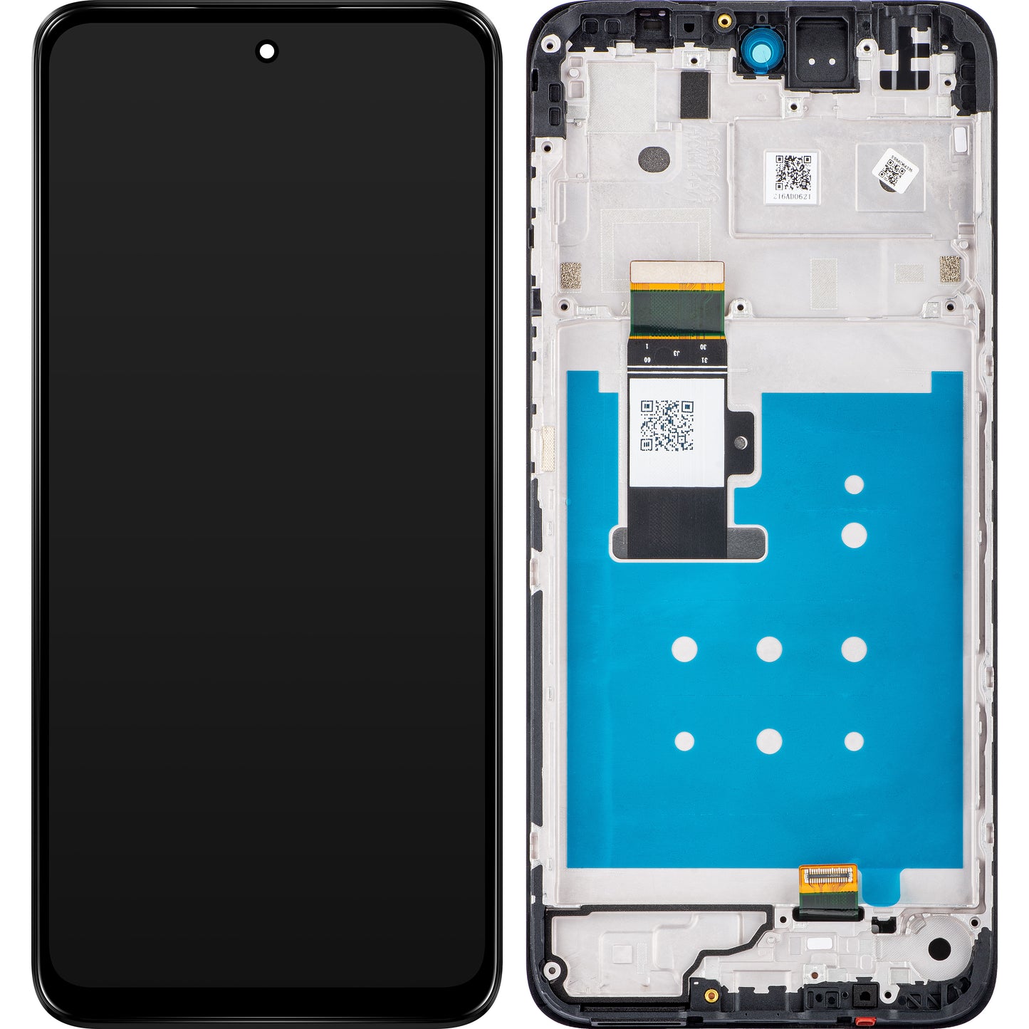 Motorola Moto G13 Pantalla táctil con marco, Negro (carbón mate), Service Pack 5D68C22318