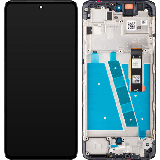 Motorola Moto Moto G72 Pantalla táctil, con marco, negro, Service Pack 5D68C21701