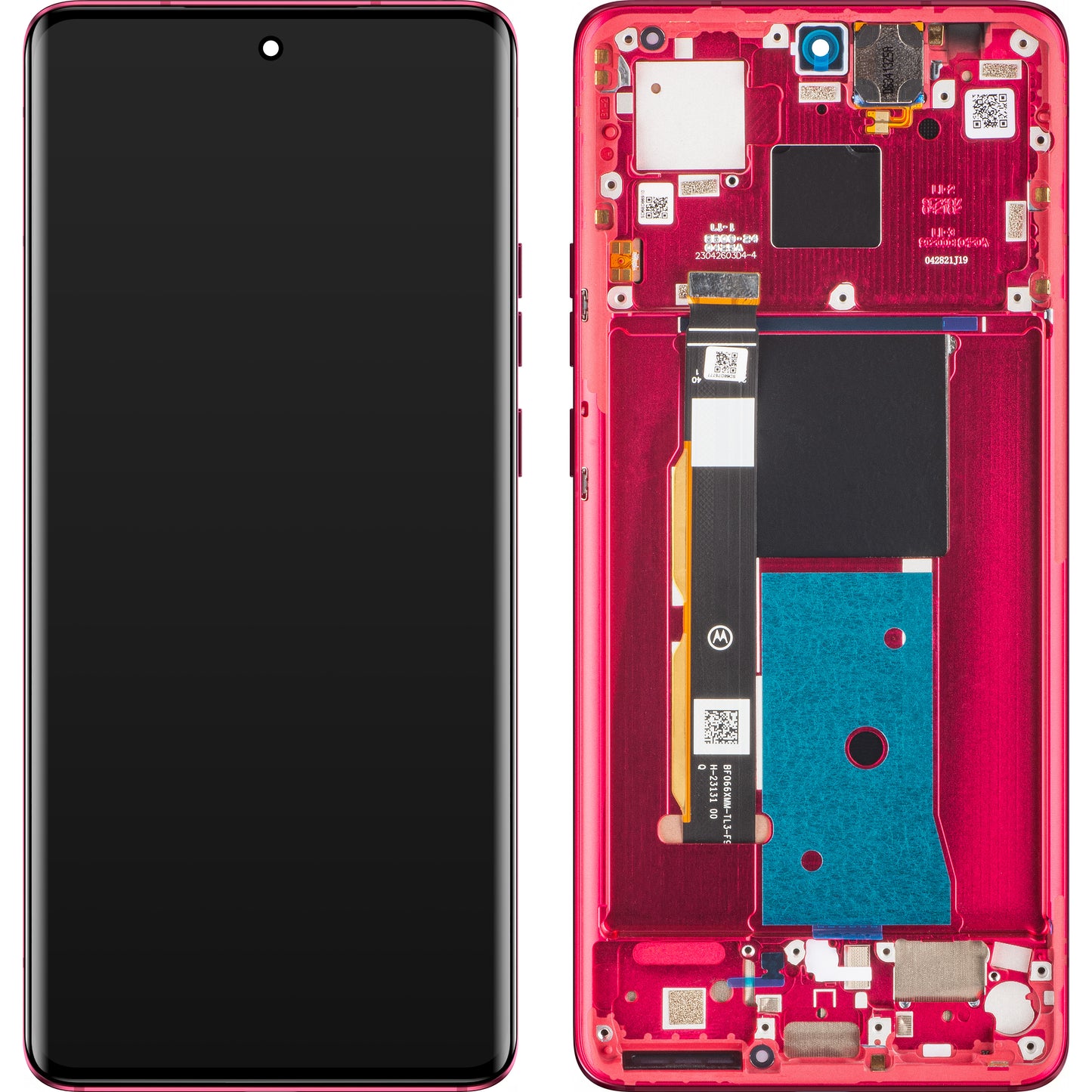 Pantalla táctil Motorola Edge 40, con marco, rojo (Viva Magenta), Service Pack 5D68C22712