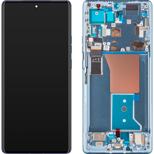 Motorola Edge 40 Pro Touchscreen Display Motorola Edge 40 Pro, with Frame, Lunar Blue, Service Pack 5D68C22011