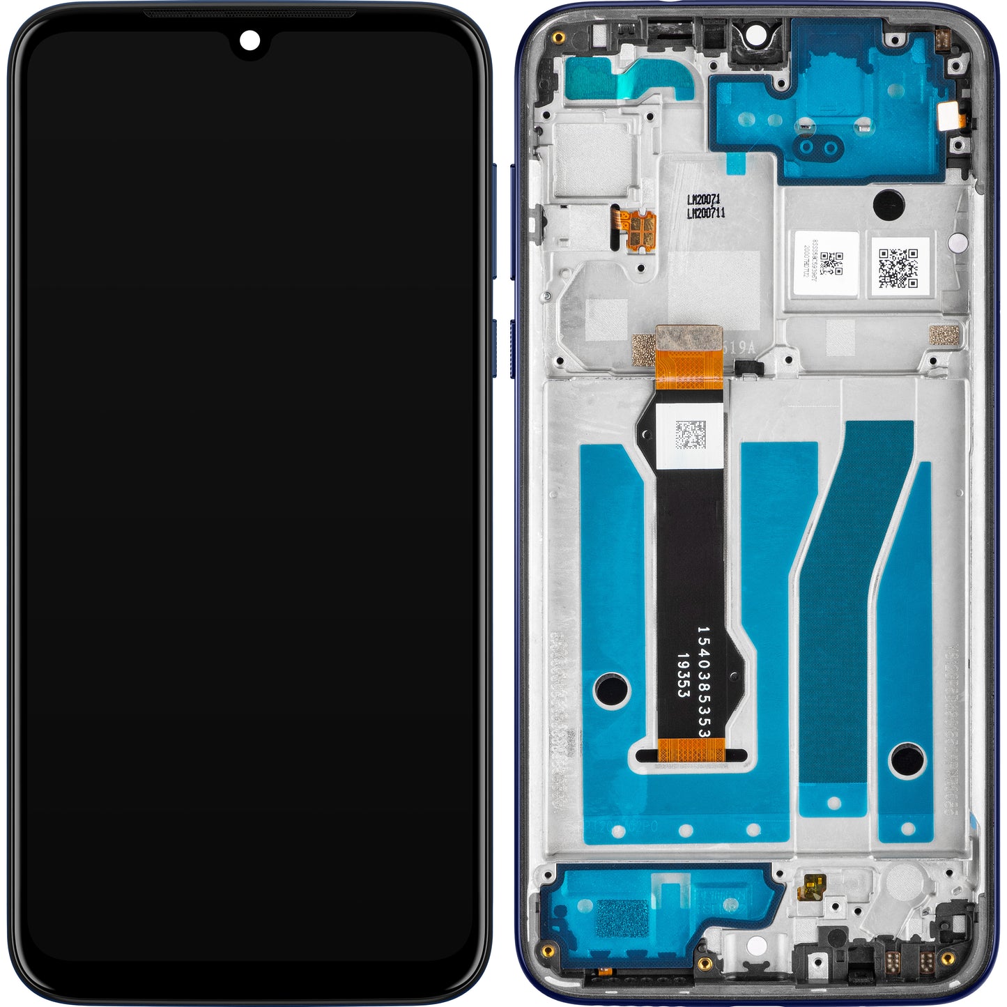 Motorola Moto G8 Plus Pantalla Táctil con Marco, Azul Oscuro, Service Pack 5D68C15528