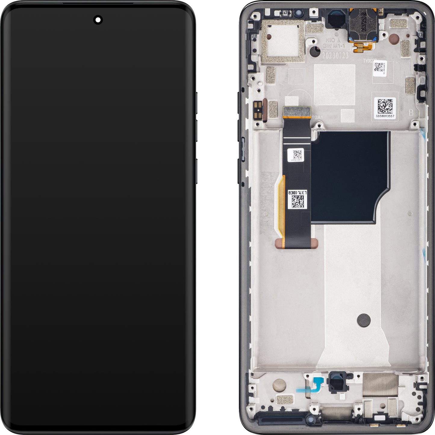 Pantalla con pantalla táctil Motorola Edge 40 Neo, con marco, versión L3, negro, Swap 5D68C23158