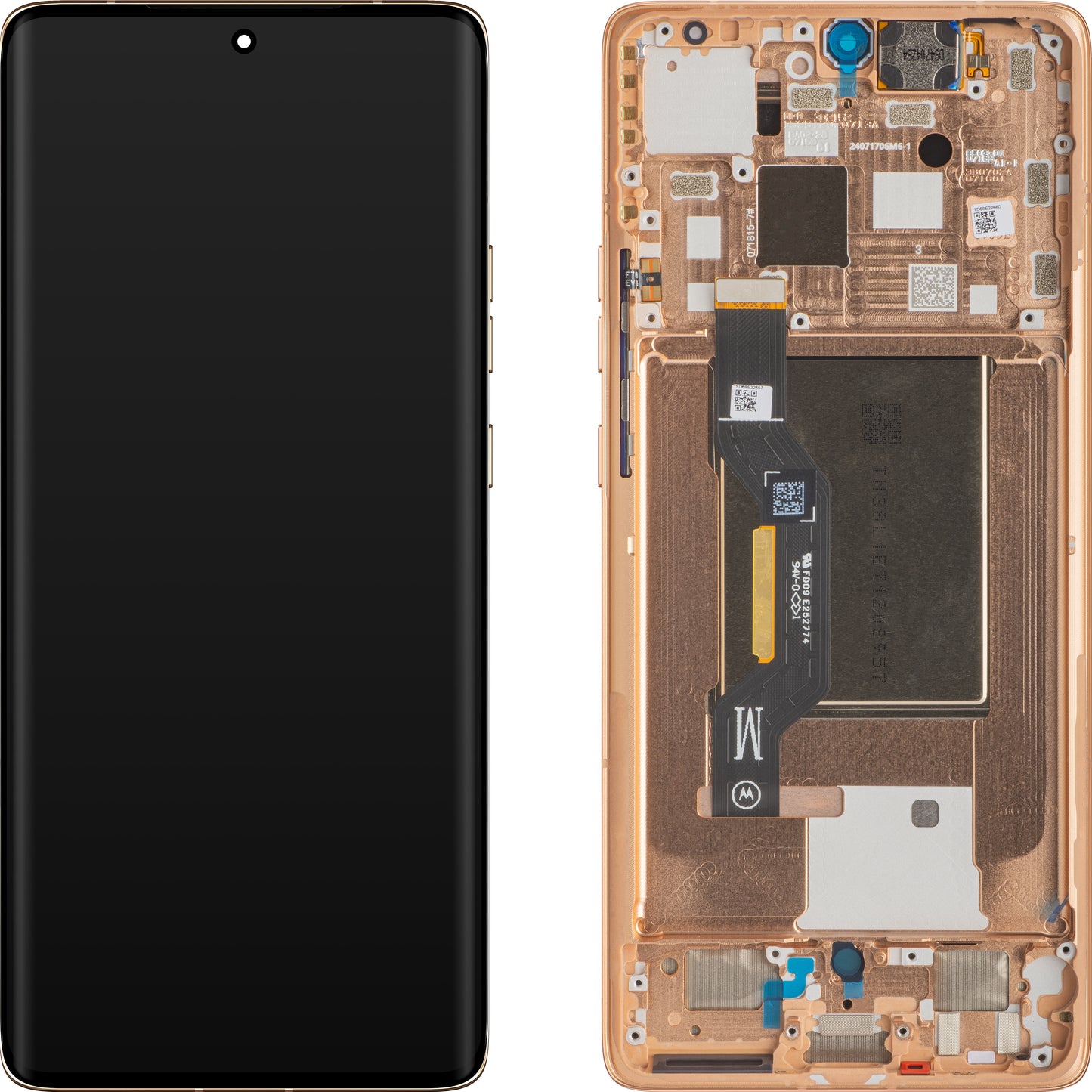 Pantalla táctil Motorola Edge 50, con marco, rosa (Peach Fuzz), Service Pack 5D68C25137