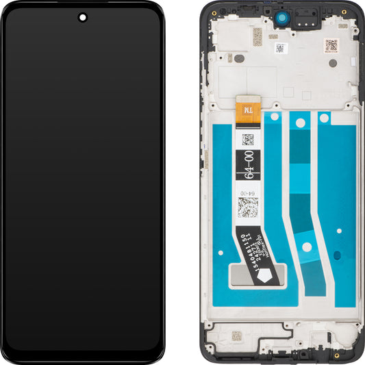 Motorola Moto Moto G55 Pantalla táctil, con marco, negro, Service Pack 5D68C28432