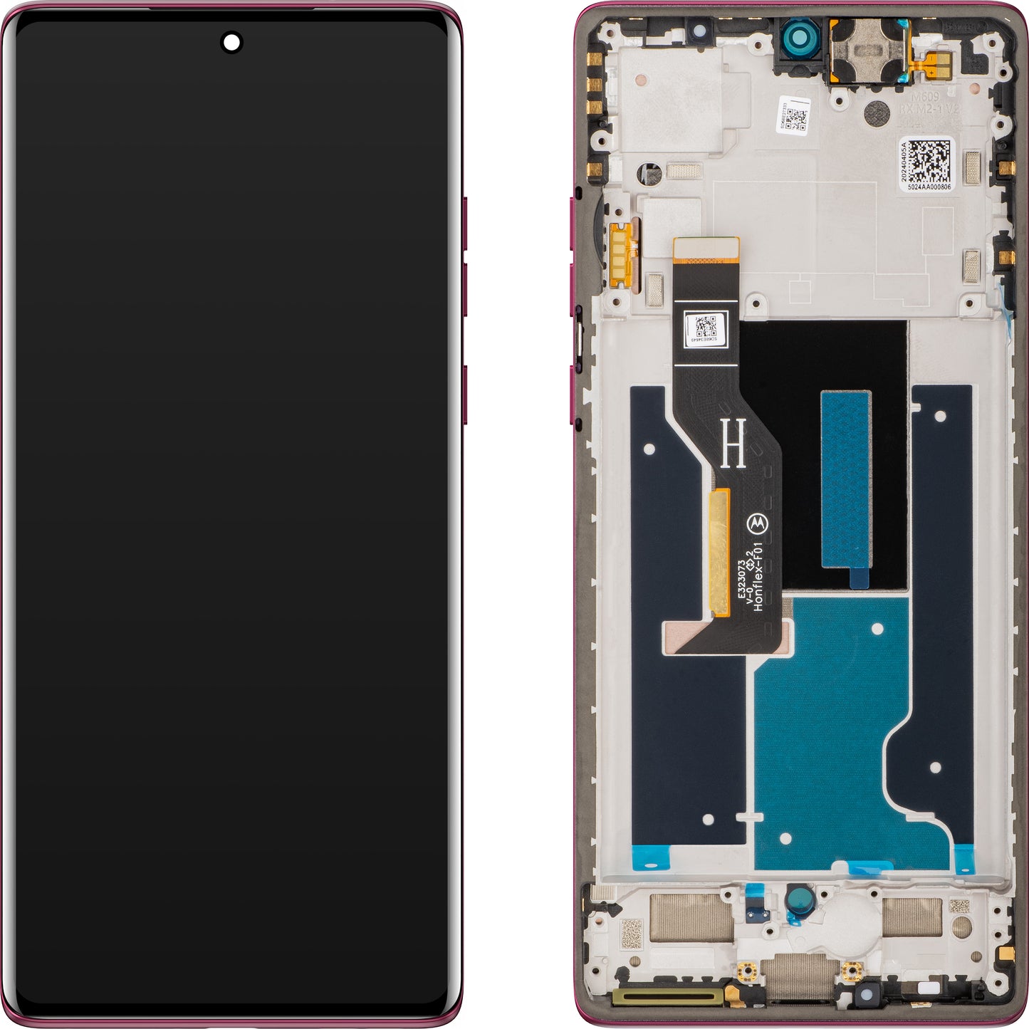 Motorola Edge 50 Fusion Pantalla Táctil, con Marco, Rosa Caliente, Paquete de Servicio 5D68C24360