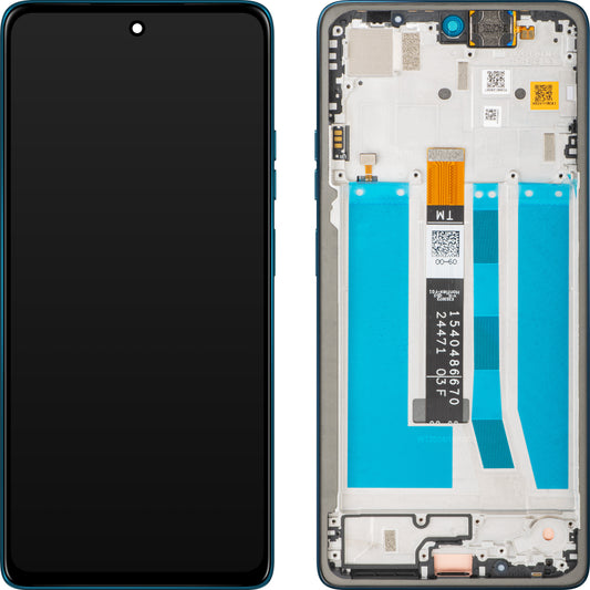 Display con Pantalla Táctil Motorola Moto G75, con Marco, Azul (Relucent Blue), Service Pack 5D68C29067