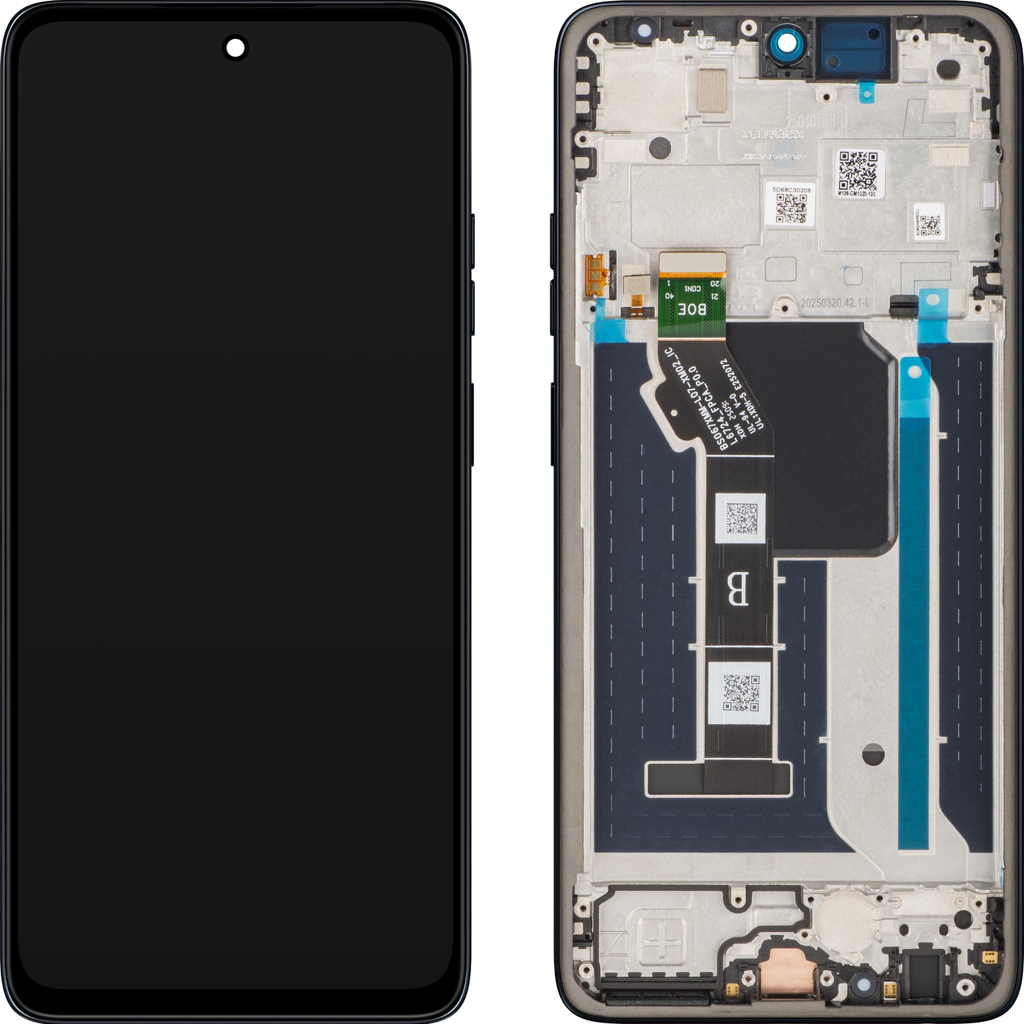 Pantalla con Touchscreen Motorola Moto G56, con Marco, Azul Marino (Black Oyster), Service Pack 5D68C30208