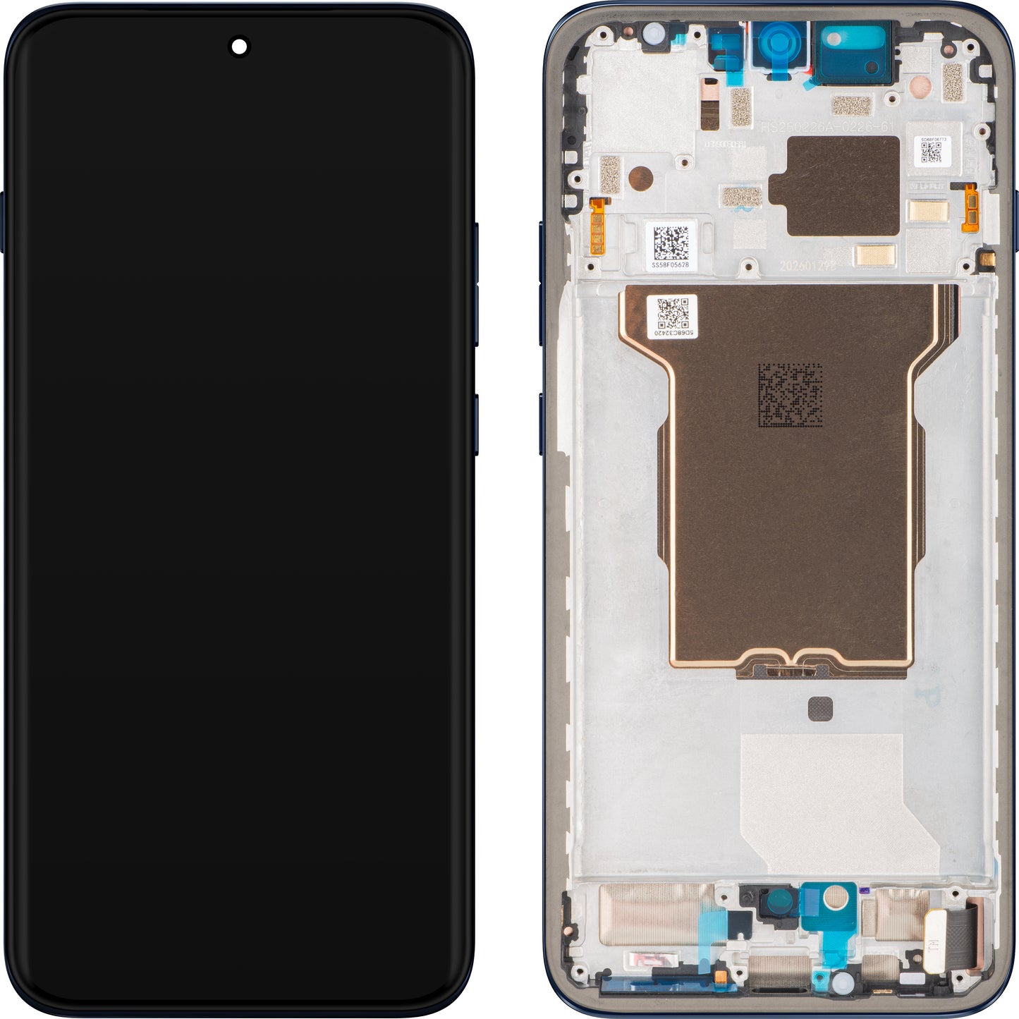 Pantalla con Touchscreen Motorola Edge 70 Pro, con Marco, Azul Marino (Pantone Titan), Service Pack 5D68C32420