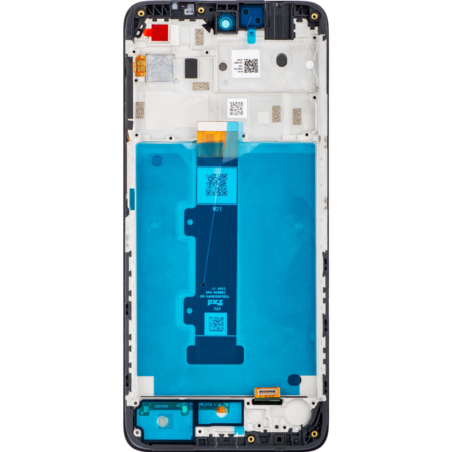 Motorola Moto E32s / E22s Pantalla táctil con marco, Negro, Service Pack 5D68C20795