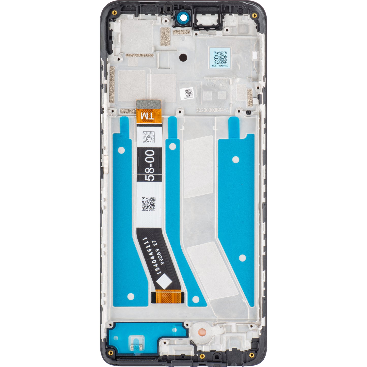 Motorola Moto G73 Pantalla Táctil con Marco, Negro, Service Pack 5D68C22272