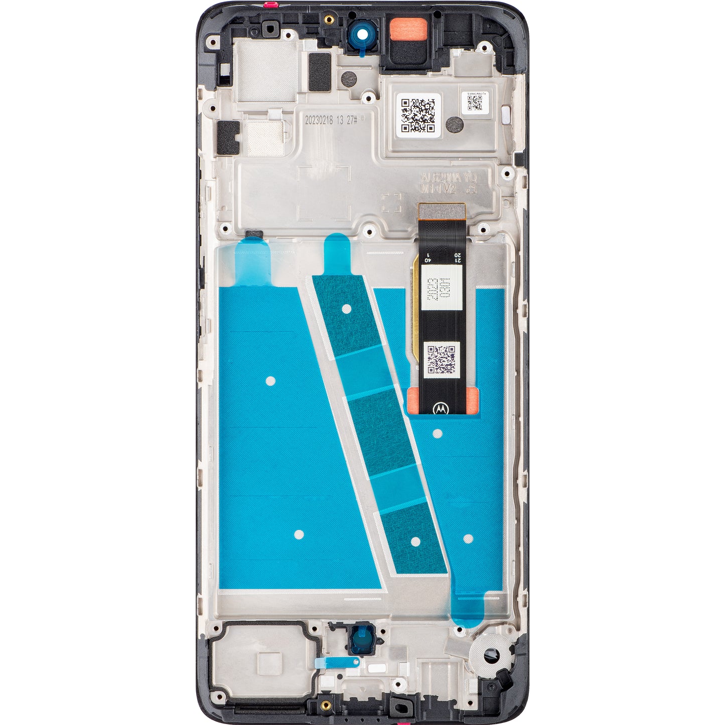 Motorola Moto Moto G72 Pantalla táctil, con marco, negro, Service Pack 5D68C21701