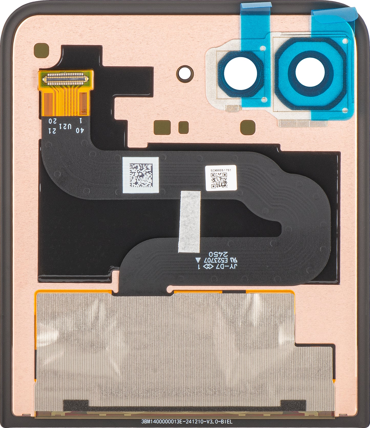 Display con Pantalla Táctil Motorola Razr 60 Ultra, Sub Outer, Service Pack 5D68C29811