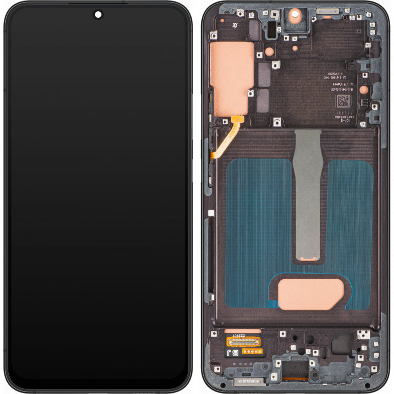 Pantalla con Touchscreen MP compatible con Samsung Galaxy S22+ 5G S906, con Marco, Negro