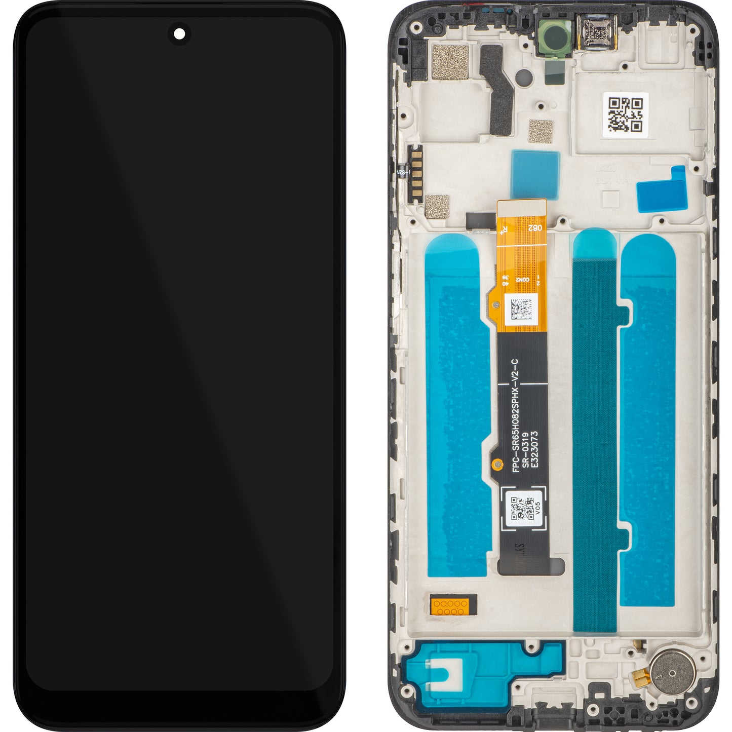 Pantalla con pantalla táctil MP compatible con Motorola Moto G41, con marco, negro