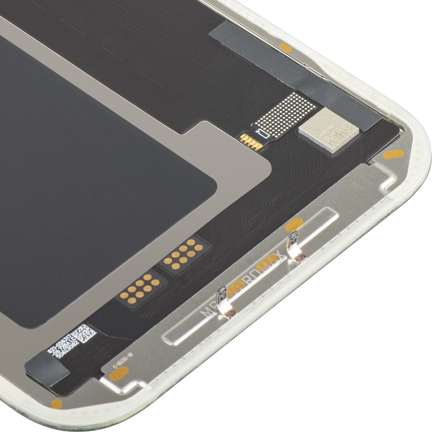 Pantalla con Touchscreen MP compatible con Apple iPhone 17 Pro Max, con Marco, Versión Soft OLED FHD 120Hz IC Movible, Negro
