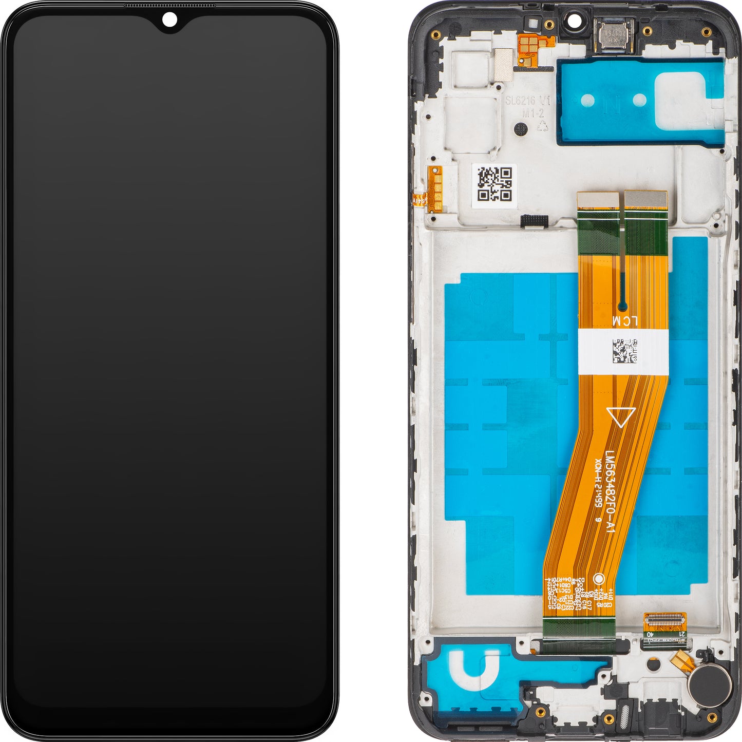 Display con Touchscreen MP compatible con Samsung Galaxy A03 A035, con Marco, Versión G, Negro