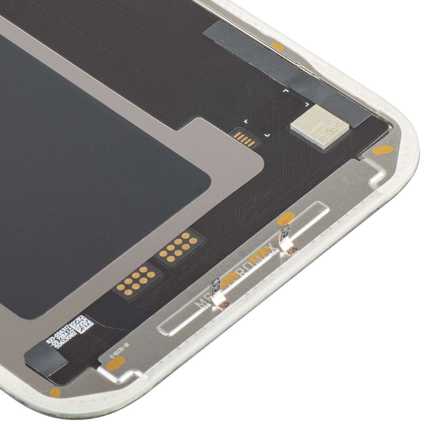 Pantalla con Touchscreen MP compatible con Apple iPhone 17 Pro Max, con Marco, Versión Soft OLED FHD 120Hz IC Movible, Negro