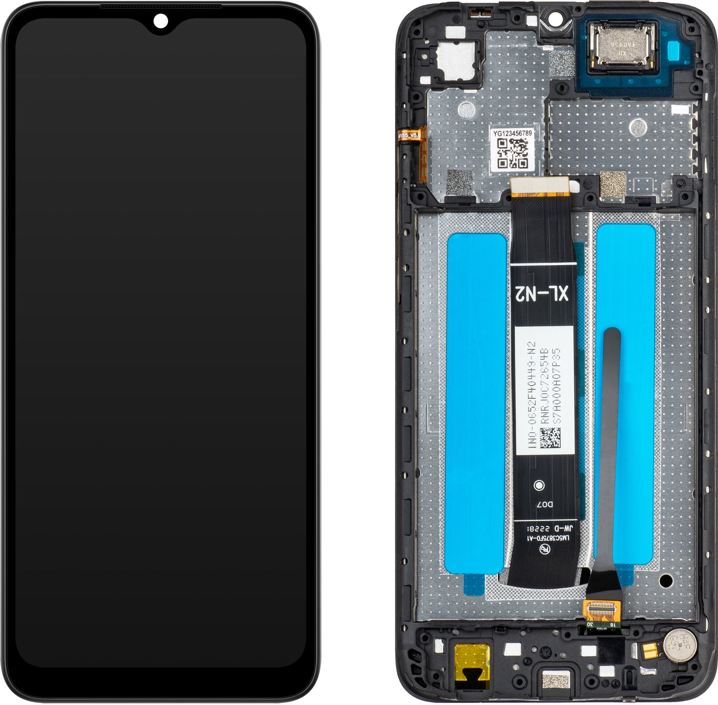 Pantalla táctil MP compatible con Xiaomi Redmi A2+ / A2 / A1+ / A1, con marco, negro