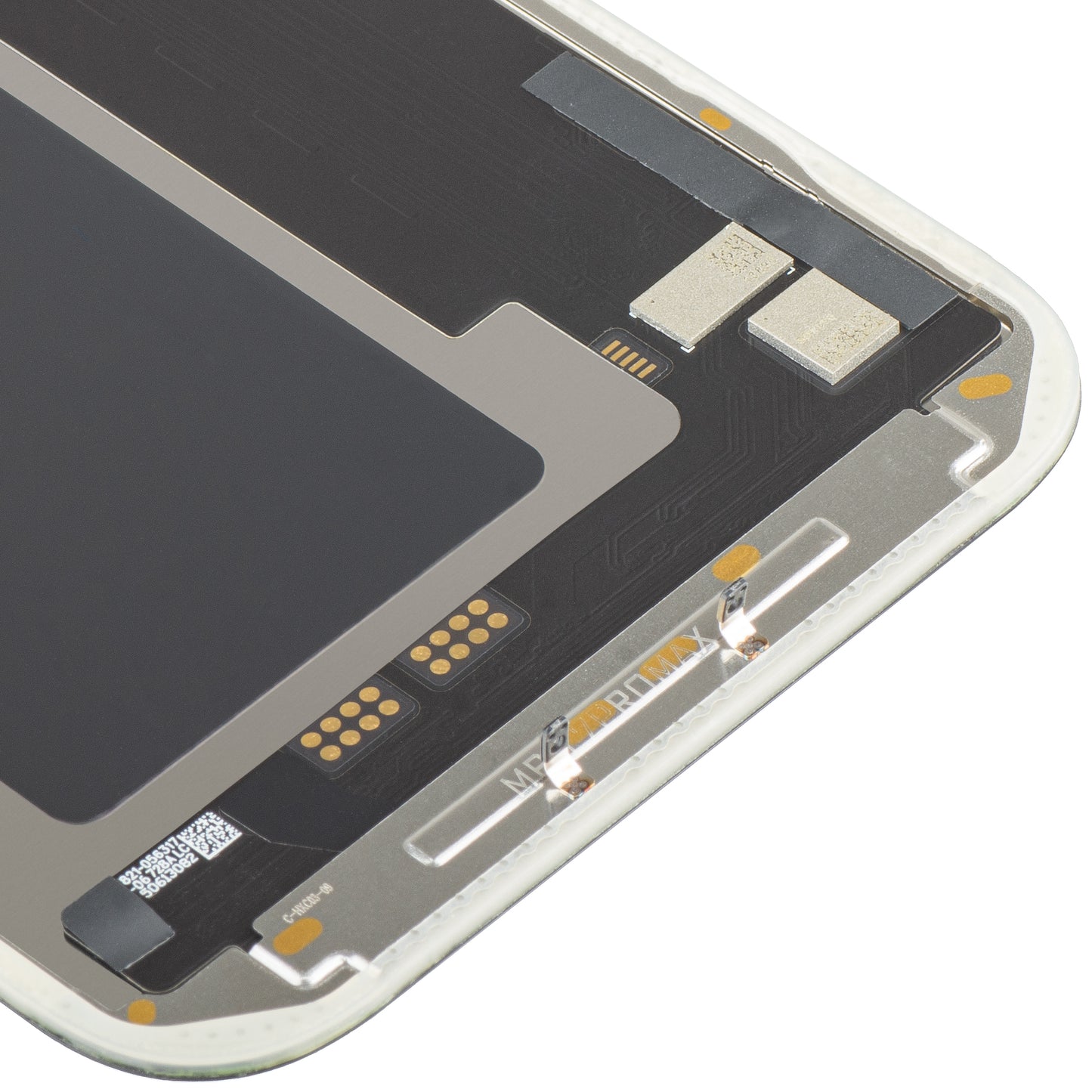 Pantalla con Touchscreen MP compatible con Apple iPhone 17 Pro Max, con Marco, Versión Soft OLED FHD 120Hz IC Movible, Negro